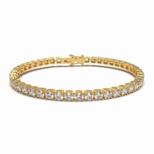 Round Four Prong Tennis Bracelet by Cultive - White Gold