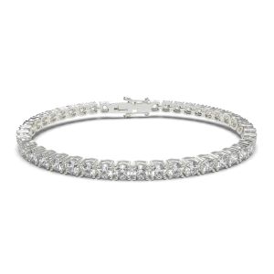 Four Prong Tennis Bracelet by Cultive - White Gold