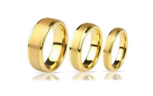 Three gold rings