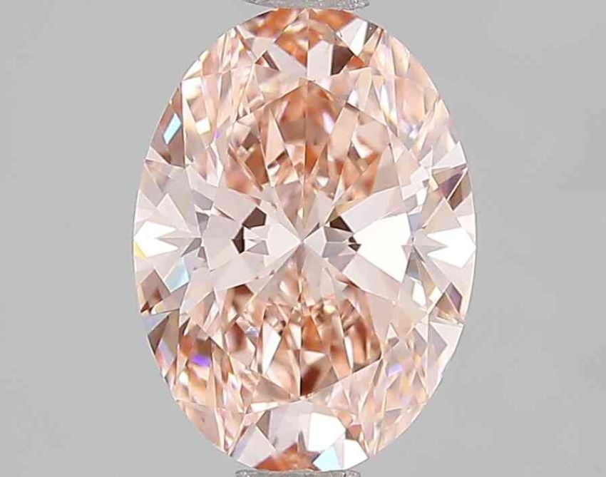 Lab grown fancy colored pink diamond