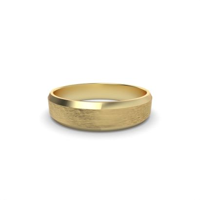 Beveled Wedding Ring by Cultive - Yellow Gold